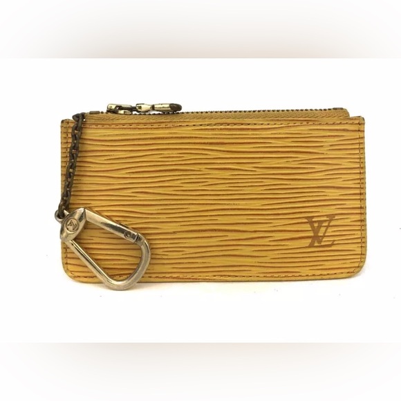 Louis Vuitton Accessories - Louis Vuitton Epi Pochette Cles Leather Wallet Coin Purse